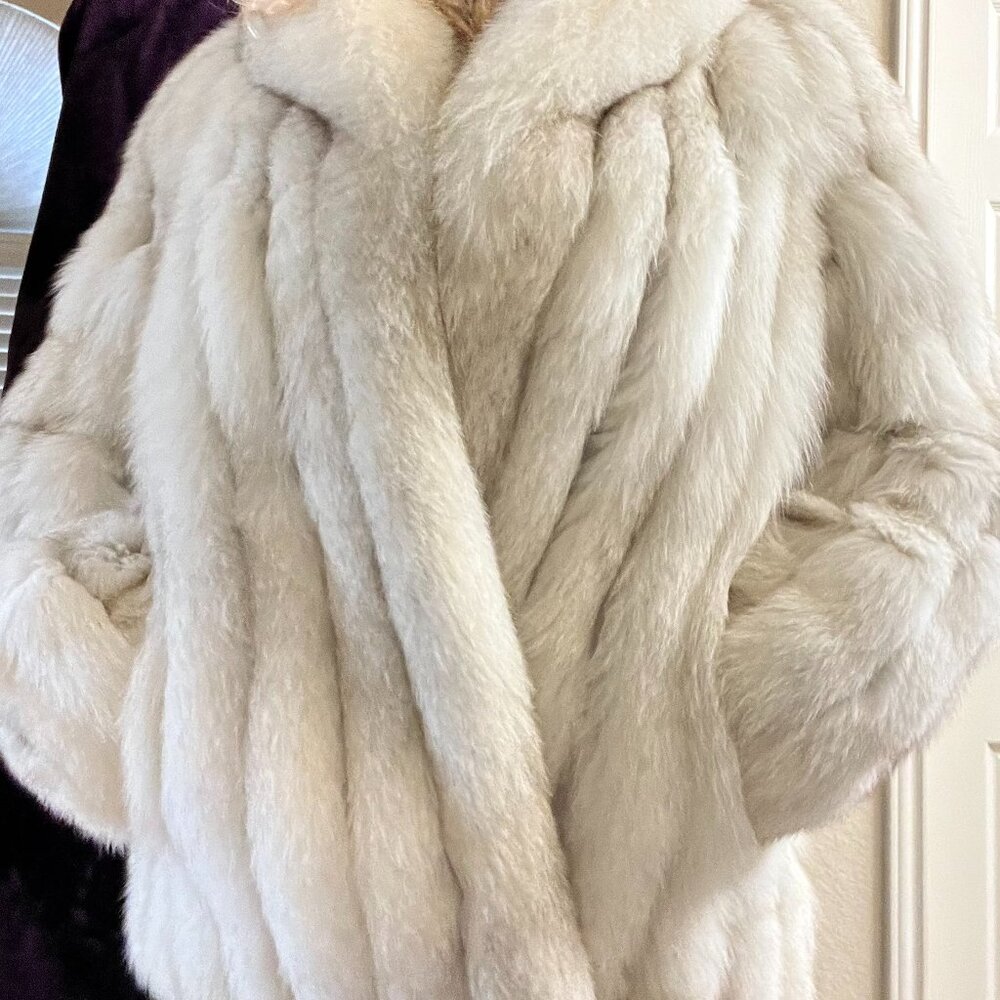 Warm and Cozy SAGA Blue Fox Coat